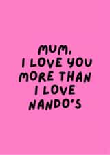 mum love Mothers Day Card 47027 created by Happy Dollop