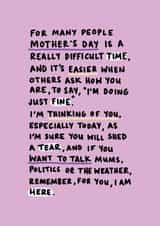 sympathy mum passed Mothers Day Card 44801 created by Hello Dobbs