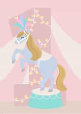 circus horse Birthday Card 20936 created by Nicki O'Donoghue Studio