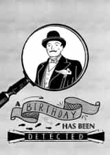 Poirot Agatha Christie Card 39761 created by Laura Crow