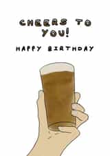 beer alcohol Birthday Card 20975 created by The Eclectic Grumble