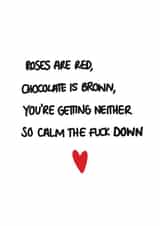 rosesarered chocolate Anniversary Card 40632 created by Kate Rucker