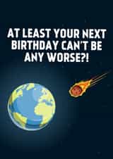 funny world ending Birthday Card 21879 created by Kyne Cards