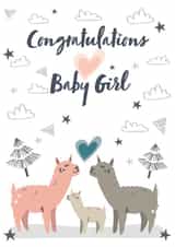 congratulations baby New Baby Card 20728 created by JMK Illustration