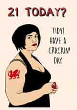 GAVIN AND STACEY TV Birthday Card 20827 created by Poppy & Mabel 