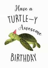 have turtle Birthday Card 21528 created by Sophie Kent Illustration
