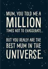 Best Mum In The Universe Mother's Day Card created by Sassy Sarah
