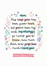 Mother's Day Card Card for mum Mothers Day Card 16227 created by Inky in the Wild