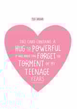 Powerful hug for Mum in a card created by Inky in the Wild