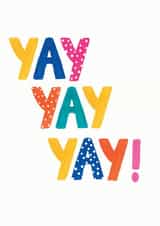 polka dots yay yay yay Love & Friendship Card 21832 created by Zoe May Designs