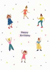 dance dancing Birthday Card 21833 created by Zoe May Designs