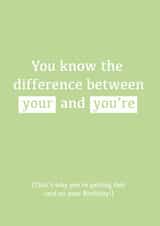 grammar your Birthday Card 21252 created by Matt Facer