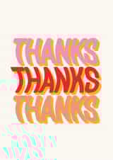 groovy thanks thanks thanks Thank You Card 21934 created by Rose Elliott