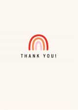 contemporary minimal Thank You Card 21937 created by Rose Elliott