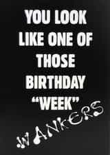 wank cum Birthday Card 37328 created by The Insult Emporium