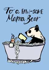mama bear bear Mothers Day Card 43611 created by Mummy Bee