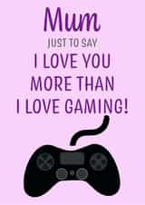 mum love you Mothers Day Card 21811 created by Simply Nix