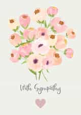 Floral sympathy card created by Love Gifts