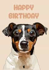 Dog Animal Birthday Card 20883 created by @annaelizabethdesigns