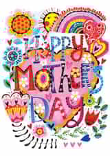 mum heart Mothers Day Card 20449 created by Lindsay loves to draw