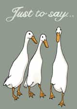 white runner Just because Card 21885 created by AmyJanePortraits