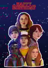 stranger things netflix Birthday Card 21954 created by Emily Murdoch