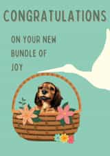 dog puppy Congratulations Card 47760 created by Cujo Creations