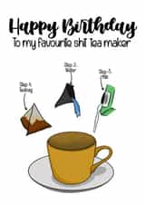 cup of tea tea Birthday Card 16287 created by Hannah  Ballantine 