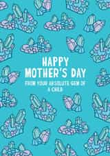 Pastel Gem Crystal Mother's Day card created by Mythokell