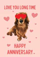 love you dog Anniversary Card 21720 created by Cujo Creations
