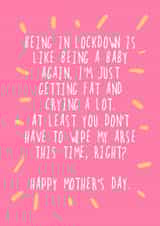 lockdown baby Mothers Day Card 48443 created by Daisy Emillo