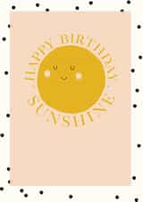 Cute sunshine birthday card created by DOTS + STRIPES