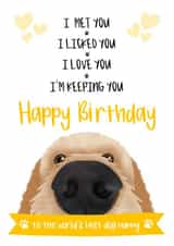 Mum Birthday Card from the Dog 1000 created by The Merry Giraffe