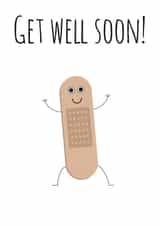 plaster soon Get Well Card 17276 created by Harriet