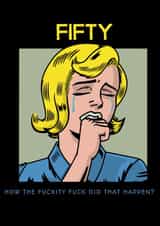 Retro/Vintage comic Birthday Card 20987 created by SIMO 08