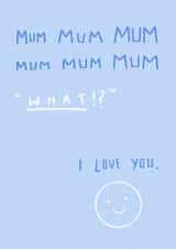 mum silly Mothers Day Card 40997 created by Kerri Brown