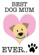 best dog Birthday Card 18126 created by R&M Designs