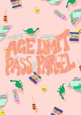 party game pass the parcel Birthday Card 18322 created by Constance Dales