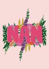 Pretty Mothers Day Card - Nan - Flowers created by Jessica Morgan-Helliwell