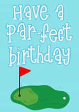 golf ball Birthday Card 21160 created by Kavita