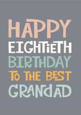 Grandad's 80th Birthday Card created by Poppy Lane
