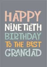 90th Birthday Card For Grandad created by Poppy Lane