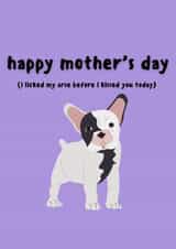pug puppy Mothers Day Card 31176 created by EalainXDesigns