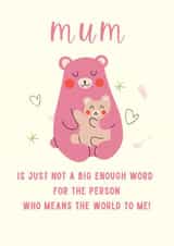 mum animals Mothers Day Card 21973 created by Shorty Designs