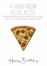 My friend- The pizza lover created by Jemma Louise UK
