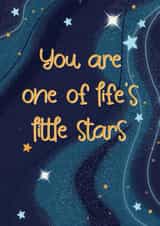 Little star loving miss you card created by The Girl Next Draw Cards