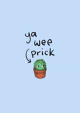 Wee Prick Card created by Hannah Gabriel