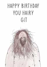 scruffy git Birthday Card 21982 created by Cheeky Cards by Ginger