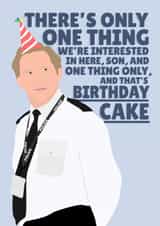 Birthday cake Line of Duty Birthday card created by PopDogShop