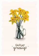 yellow bright Easter Card 14822 created by Hot Dog greetings